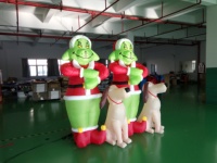 Prix de gros Personnages publicitaires gonflables personnalisés : Grinch gonflable sur mesure pour la décoration