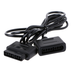 Cable de extensión de 1x6 pies para mando Nintendo SNES, Compatible con Retro-<span class=keywords><strong>Duo</strong></span> y FC <span class=keywords><strong>Twin</strong></span> Black, nuevo - Product Image 2
