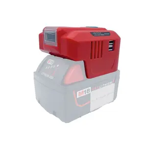 USB inverter 14.4 W kamp gezisi ile Makita Dewalt Milwaukee 150 V-18V pil için geçerlidir