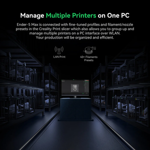 For Creality Ender 5 Max Large 3D <b>Printer</b> 400x400x400mm High Precision Dual Z Axis Silent Mainboard Supports PLA Material New - Product Image 5