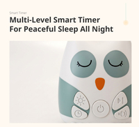 Machine à bruit blanc apaisante pour le sommeil 2026 Owl, lecteur de berceuses sensorielles avec minuterie, rechargeable, portable, décoration de chambre d'enfant, cadeau