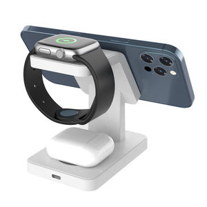 Support de charge rapide magnétique 3 en 1 Chargeur de téléphone sans fil pour <span class=keywords><strong>iphone</strong></span> <span class=keywords><strong>apple</strong></span> Watch airpods - Product Image 4
