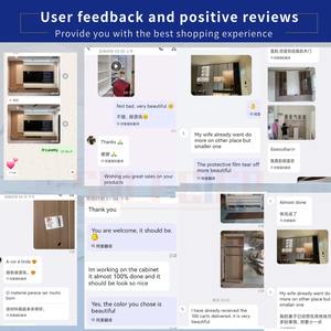 Sistema <span class=keywords><strong>de</strong></span> Armario Moderno Personalizable con Diseño <span class=keywords><strong>de</strong></span> Paneles <span class=keywords><strong>de</strong></span> Madera, Puertas <span class=keywords><strong>de</strong></span> Tablero, <span class=keywords><strong>Interior</strong></span> Ajustable y Tocador Incluido - Product Image 6