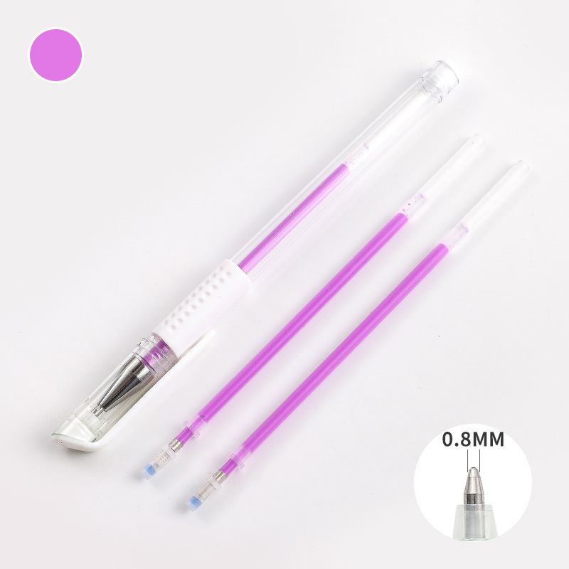 Highlight purple, 08mm bullet tip, 1 pen + 2 refills, pearlescen