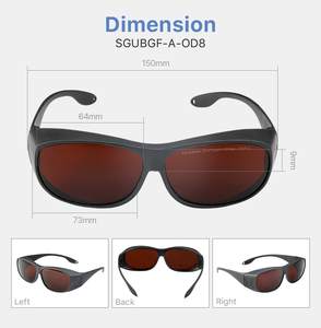 نظارات أمان بالليزر نظارات أمان ألياف الليزر لحماية العين نظارات حماية بالليزر ليزر لآلة لحام - Product Image 4