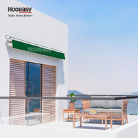 Auvents rétractables à bras articulés en aluminium Hooeasy pour balcon de jardin extérieur, protection solaire et ombrage