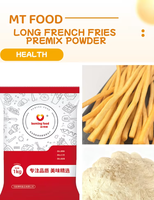 Mezcla de patatas fritas en polvo: Snack Street Long French Fries Powder + Premixed Potato Mix Harina para patatas fritas crujientes