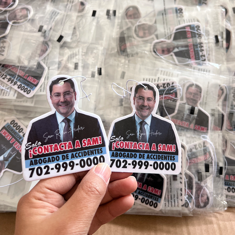 die cut shape freshener