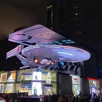 Gran pantalla LED P3 para exteriores a simple vista 3D animación fuente de vídeo contenido imagen holográfica IP65 SDK material de publicidad al aire libre
