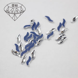 Cristales de Estrás Termoadhesivos en Forma de S ASFA05 de 8.0MM, ss6 y SS10, para Aplicar con Máquina de Termoadhesión, Cristal AB - Product Image 1