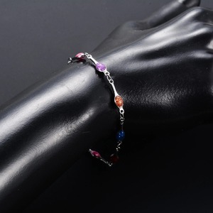 Pulsera de cadena de mano de acero inoxidable de 4 mm con ojo turco, para mujer, niña, tobillera, joyería de metal, regalo de verano - Product Image 6