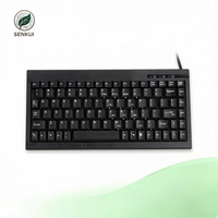 Teclados con Cable de Suministro Directo de Fábrica, Teclado USB Pequeño, Portátil, Mini y Delgado para Negocios