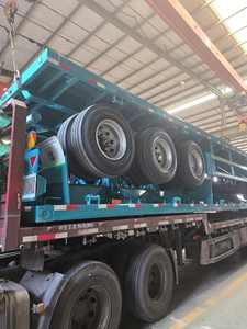 Semirremolque de Plataforma Plana de Acero de 40 Pies, 2/3/4 Ejes, para Carga/Contenedores, con Cierre Giratorio - Product Image 2