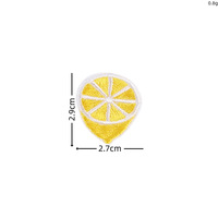 Patchs brodés thermocollants aux motifs de fruits tropicaux colorés (banane, fraise) pour vêtements, sacs, chapeaux, porte-clés et projets de bricolage