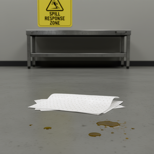 Oil Only Absorbent <b>Sheets</b> Reinforced <b>Plasticized</b> 12x18 Inches For Spill Control - Product Image 3