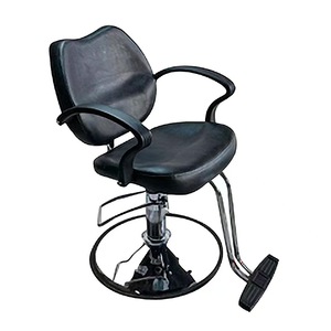 Simple Business Design Barber Chair for Salon and Barber Shop Black Metal Hair Salon Furniture - Product Image 2