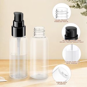 Flat Shoulder Transparent Eco-friendly Recyclable Toner Spray Emulsion <b>Pump</b> Glass Bottle <b>Black</b> Spray Screen Printed Toilet Paper - Product Image 4