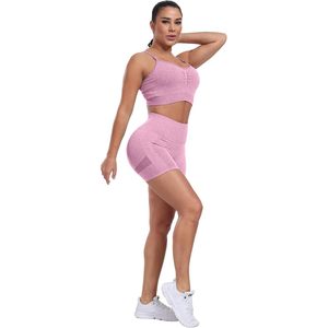 Pantaloncini da ginnastica a vita alta da donna Premium da donna pantaloncini con Lifting per il culo senza cuciture per il Fitness sportivo Yoga - Product Image 5