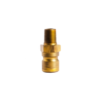 Raccord de tuyauterie hexagonal en laiton, filetage mâle, poli, forgé CNC, 1/4-1/2 BSP pour systèmes de compresseurs d'air ZTOP JZ-JEMM