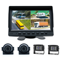 Système de caméra de recul pour caravane RV avec assistance au stationnement, moniteur 7 pouces, étanche IP68, vision nocturne, caméra AHD