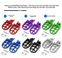 Pijakan Kaki Motor Modifikasi CNC Aluminium Alloy Ukuran 28 untuk Motor Off-road & Pantai CR/CRF/125/250/300