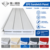 Panneau sandwich de toiture en acier XiangYi EPS, isolation thermique, résistant au feu, écologique, imperméable, pour entrepôt
