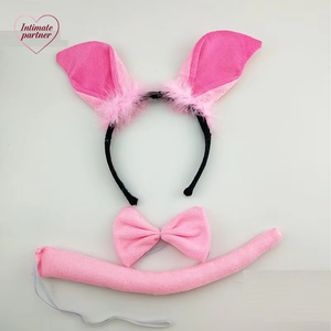 Costume da Animale della Giungla in Peluche per Adulti e Bambini con Orecchie di Maiale e Coda per Feste di Compleanno, Cosplay, Natale, Halloween, BDSM - Product Image 4