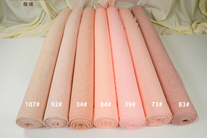 <span class=keywords><strong>Tissu</strong></span> en <span class=keywords><strong>Tulle</strong></span> Rose Champagne 100% Nylon de Haute Qualité, Respirant, Broderie 6420, pour Robe de Mariée - Vente en Gros - Product Image 6