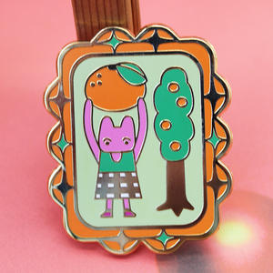 金メッキハードエナメルブローチピン中国伝統文化カスタム神話キャラクターデザイン金属バッジピン - Product Image 6