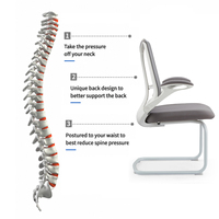 Chaise de bureau ergonomique en maille avec siège pivotant en mousse et matériaux PU pour bureau à domicile, vente en gros, fourniture OEM