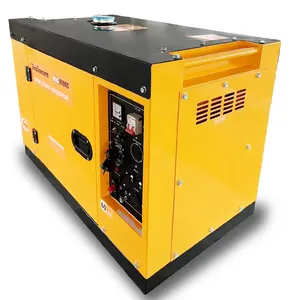 silent diesel generator 7.5kva with electric start for construction work portable diesel generator diesel silent