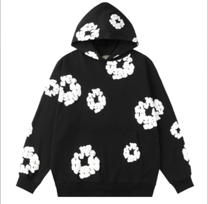 Hoodies Bapees de qualité supérieure pour hommes, style streetwear, avec impression en relief et effet déchiré, en coton et denim, vêtements de créateur - Product Image 6