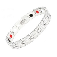 Gelang Pasangan Magnetik Pria Terbaru, Model Eropa Amerika, Motif Kupu-kupu Retro, Gelang Terapi 4 in 1