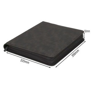 216 Capacity TCG Binder with <strong>Gold</strong> Stamping and Waterproof PU Cover for <strong>Pokemon</strong> MTG Graded <strong>Card</strong> Protection - Product Image 2