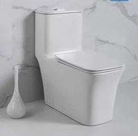 Ensemble de sanitaires en céramique WC monobloc pour hôtel, facile à nettoyer, prix de gros usine