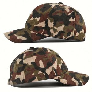 Casquette de baseball sportive en velours côtelé respirant à visière incurvée, couleur camouflage, idéale pour le printemps, l'automne et l'hiver – Meilleure vente - Product Image 4