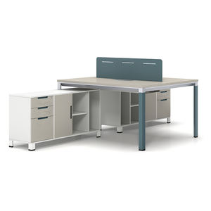 Meubles de bureau modulaires, poste de travail informatique pour 6 personnes, bureau en cubicle avec matériaux en bois et MDF pour usage professionnel - Product Image 4