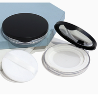 Boîte à poudre libre ultra-fine 3G en filet élastique avec couvercle rabattable et miroir, compartiment à poudre de maquillage, boîte cosmétique vide