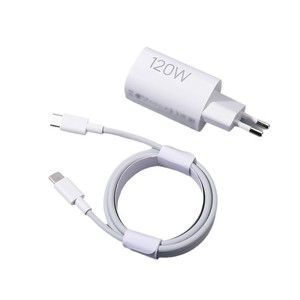 เครื่องชาร์จเร็ว 120W GaN มาตรฐานยุโรปอะแดปเตอร์ชาร์จ USB-C PD สีขาว - Product Image 4