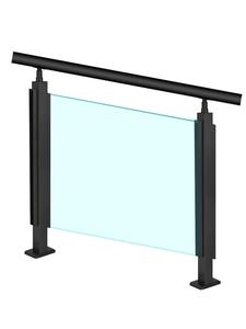 <span class=keywords><strong>Chaussures</strong></span> <span class=keywords><strong>de</strong></span> base laminées trempées <span class=keywords><strong>de</strong></span> garde-corps en verre à rainure en U en aluminium pour l'extérieur pour usage industriel-Gymnases pour hôpitaux solaires à l'épreuve des balles - Product Image 3