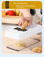 Keukenaccessoires 26-delige handmatige mandoline van roestvrij staal, fruit- en groentesnijder, aardappelschiller, uienhakker, groentesnijder