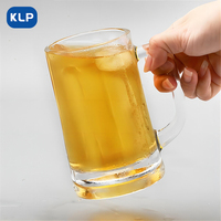 KLP 11 OZ Verre à bière de grande capacité Verre à bière Soda Lime transparent avec logo personnalisé