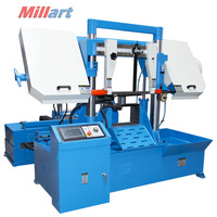 Machine à scier à ruban à double colonne MILLART, alimentation directe usine, coupe automatique du métal, transmission à engrenages à vis sans fin haute précision GHS4250