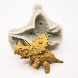 Nouveau dinosaure silicone moule chocolat gâteau décoration outil bricolage cuisson fondant dinosaure argile modèle - Product Image 1