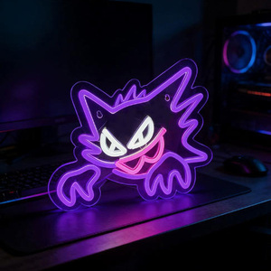 Enseignes néon en acrylique prêtes à être expédiées pour la décoration, lumières <span class=keywords><strong>LED</strong></span> personnalisées sur le thème de l'anime, du gaming et des Pokémon - Product Image 4