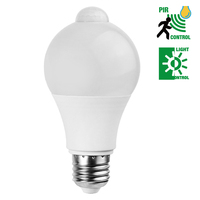 Bombilla led E26/E27, 7W/9W/12W, con Sensor de movimiento activado por movimiento, para interior y exterior, de aluminio