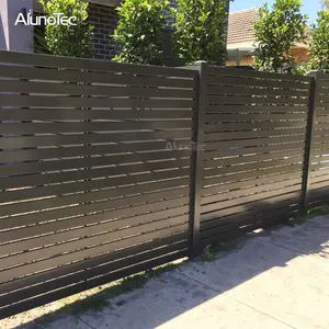 AlunoTec New Modern DIY Xây Dựng Ngoài Trời Hàng Rào Nhôm Hàng Rào Bảng Điều Khiển Lan Can Sân Vườn Hàng Rào