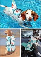 Gilet de sauvetage pour chien en tissu Oxford, flottabilité réglable, poignée de sauvetage réfléchissante, pour la natation et la navigation, pour chiens de petite, moyenne et grande taille