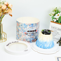 Boîte à gâteau en carton haute rigidité avec impression de logo personnalisée, matériau écologique pour les entreprises de restauration