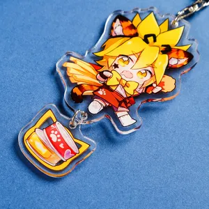 2024 ý tưởng sản phẩm mới sáng tạo tùy chỉnh Anime dễ thương Acrylic Keychain chứa nhiều